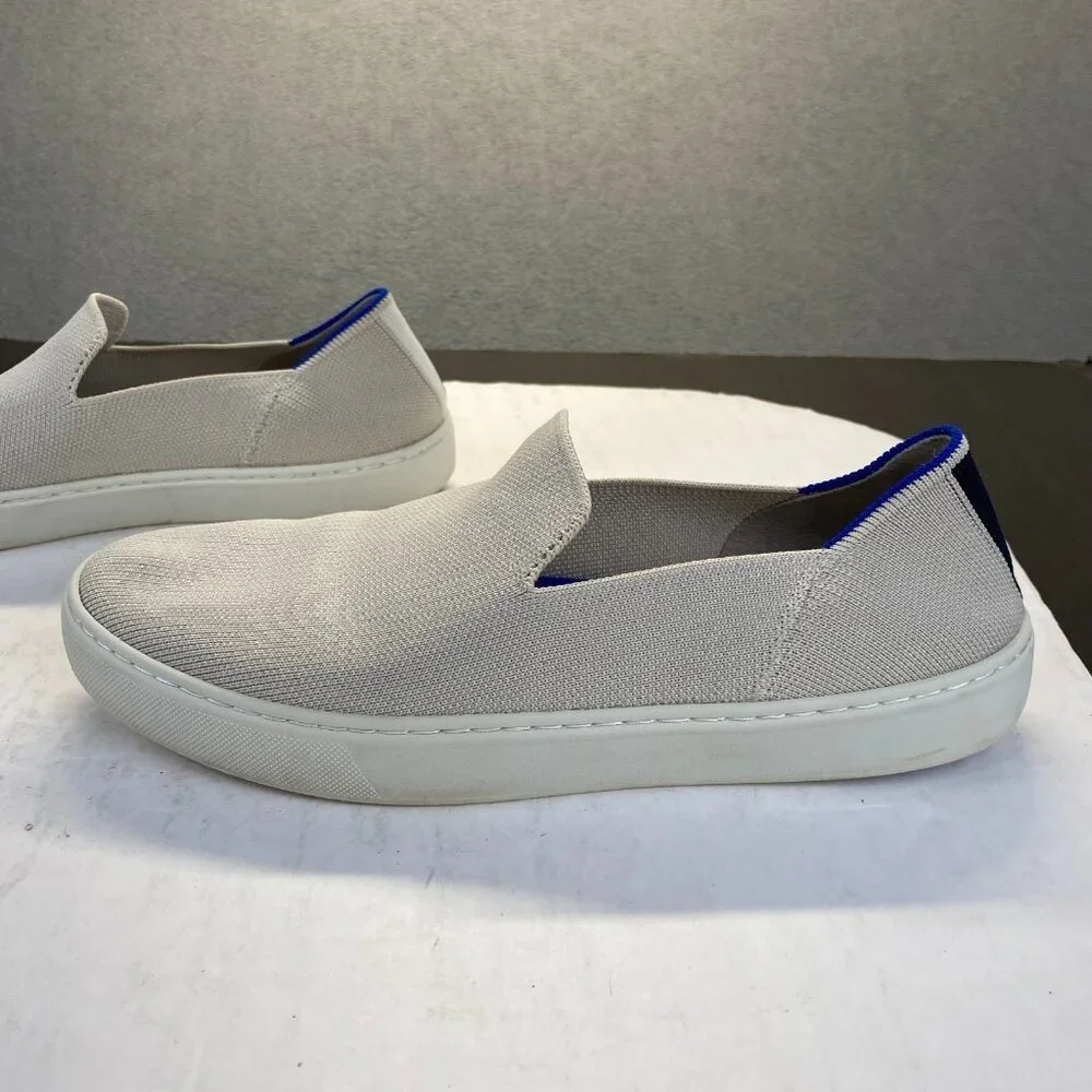 Rothy's The‎ Original Slip On Women's Sneakers, Size 9, Low Top, Flat,Tan,Preppy
